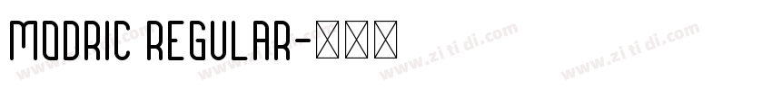 MODRIC Regular字体转换